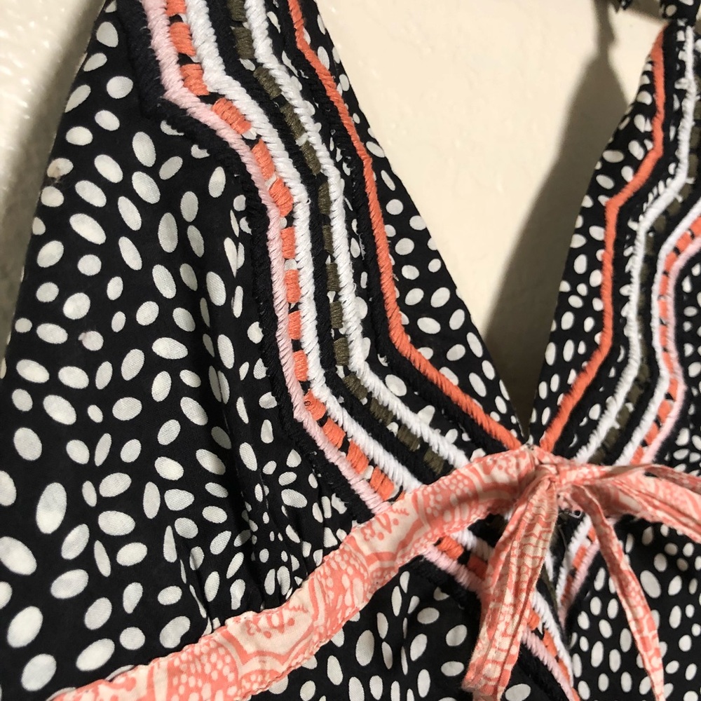 Symmetry Halter Top Print Dress - Picture 2 of 5